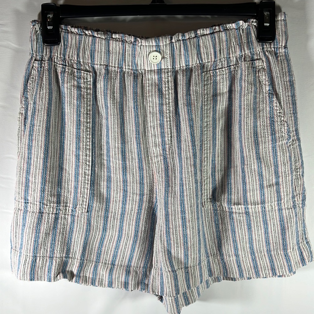 LOFT Outlet Women’s High Rise Short, Size M, Striped